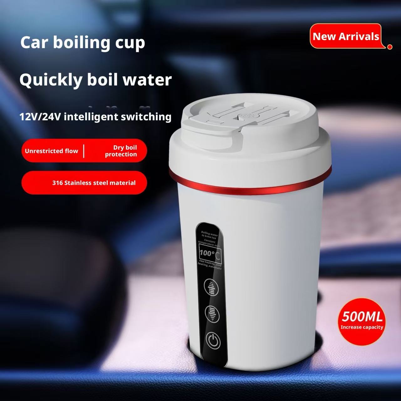 Hot Pot Portable Dual - Chaleira Elétrica Portátil para Carro 12V
