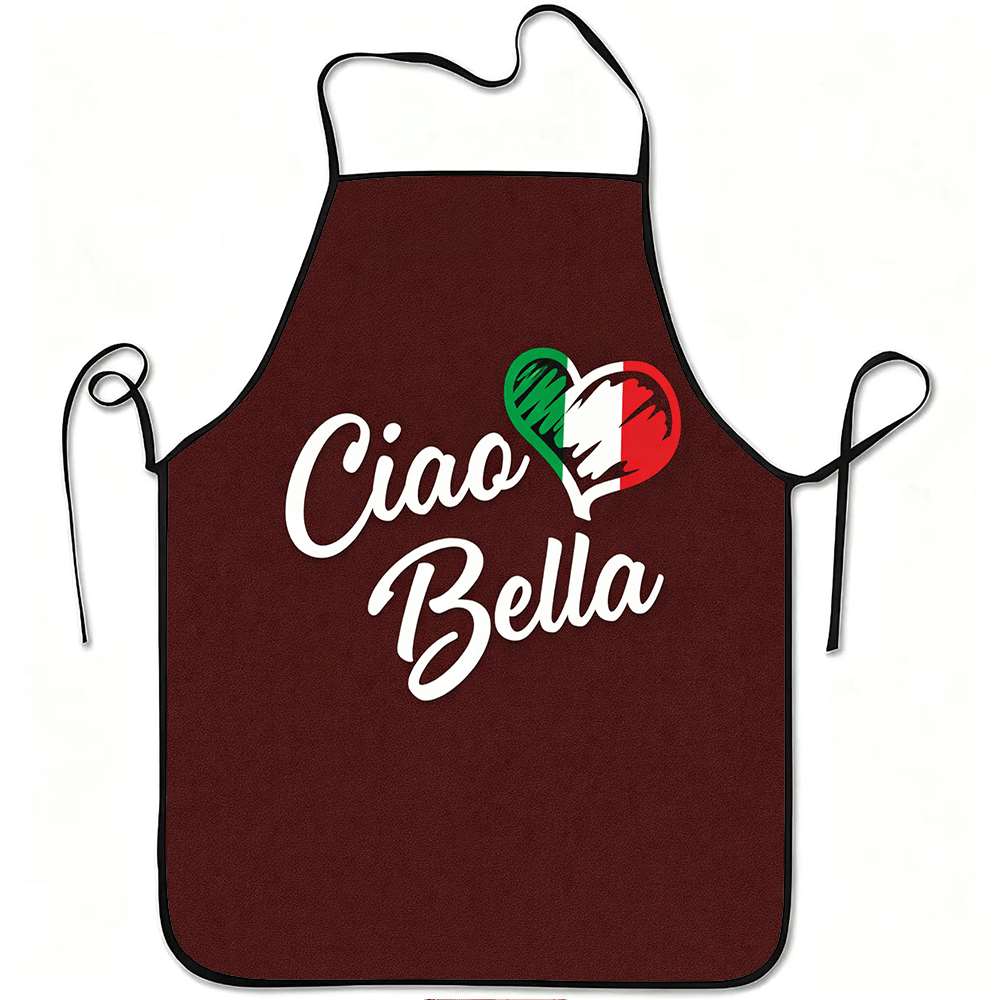 Home Cooking In Italian - 1 Peça de Avental com Temática