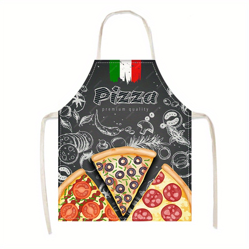 Home Cooking In Italian - Avental de Linho com Estampa de
