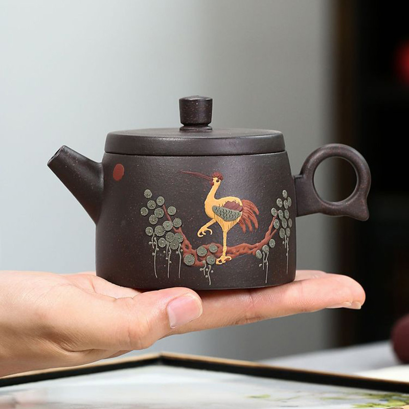 Tagine Clay Pot - 170ml real artesanal yixing preto ouro