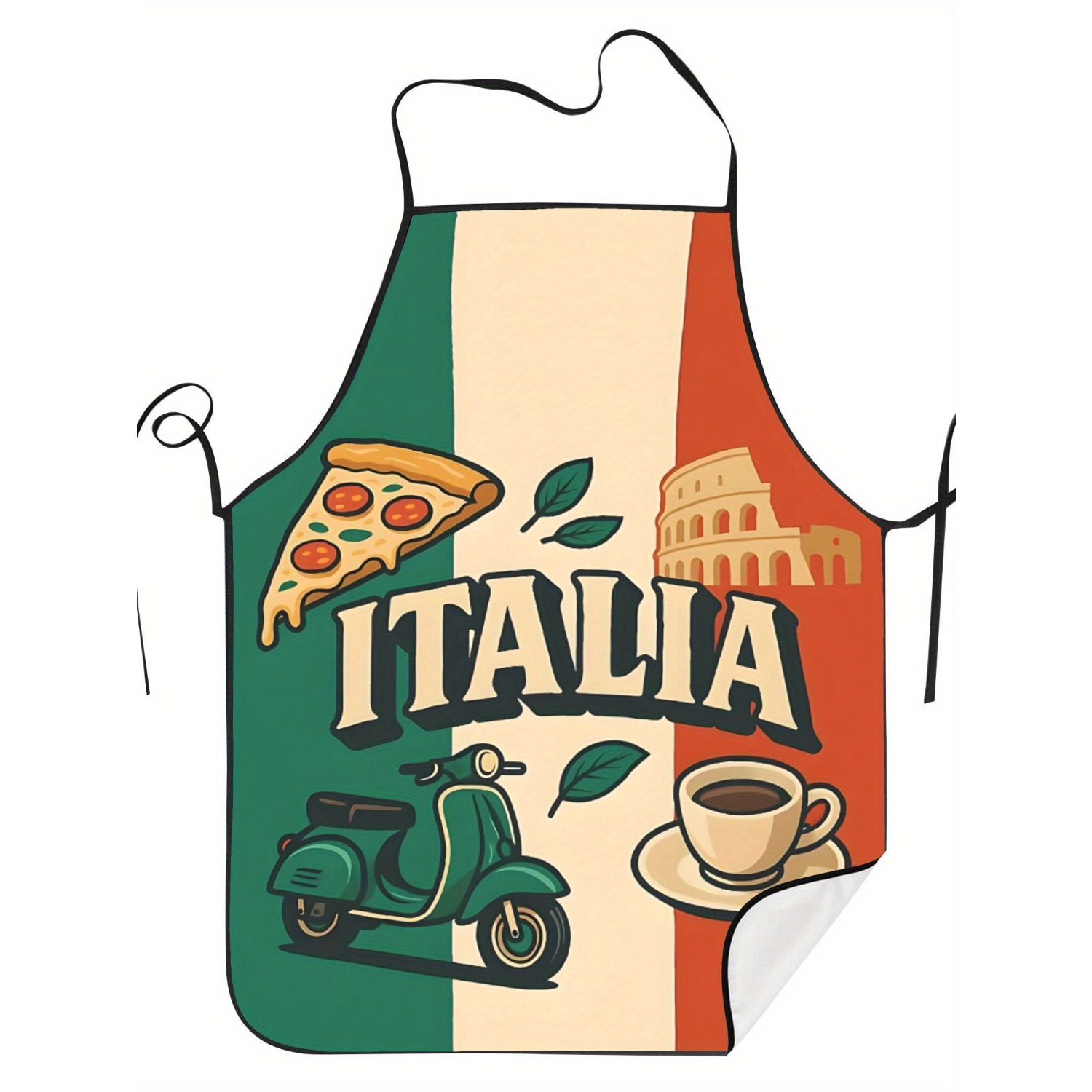 Home Cooking In Italian - Avental de Cozinha Retrô com Estampa