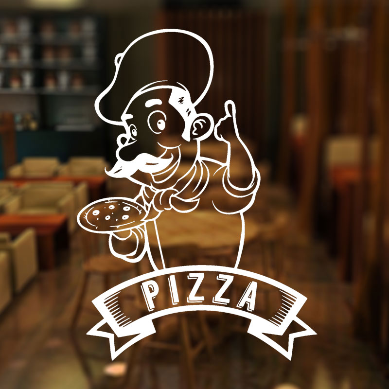 Home Cooking In Italian - Logotipo da Pizzaria Pizza Cozinhar Sinal