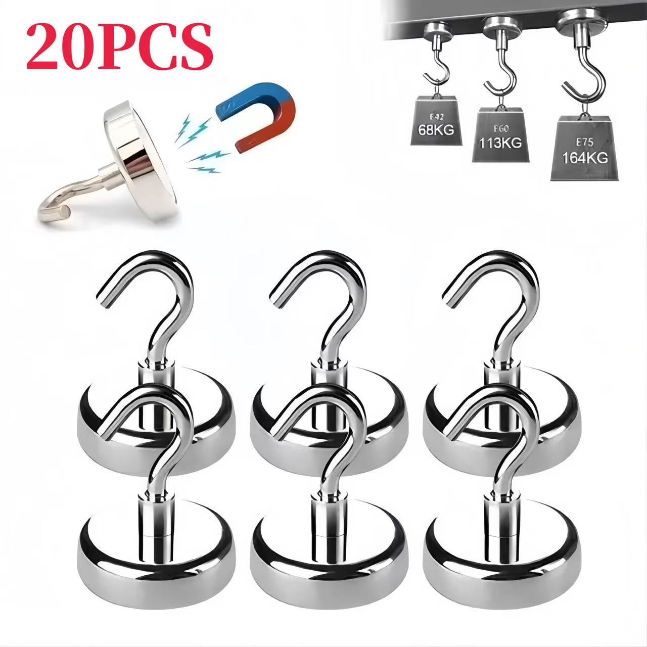 Home Cooking Delivery - Ganchos magnéticos fortes, ganchos de armazenamento