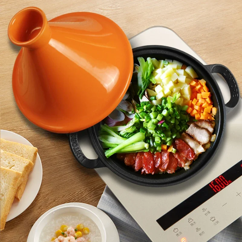 Tagine Clay Pot - Panela de Ferro Fundido Marroquina de