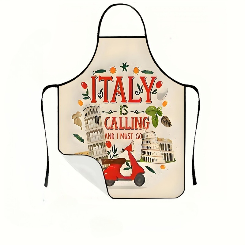 Home Cooking In Italian - 1 Peça de Avental com Tema