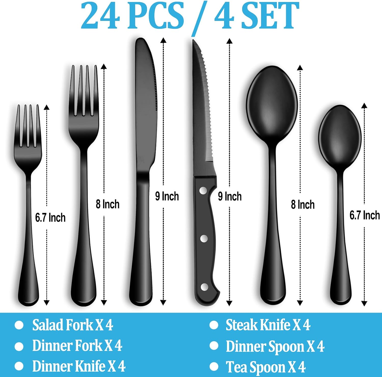 Conjunto de Talheres Pretos de - Home Cooking Utensil Set avaliação e preço