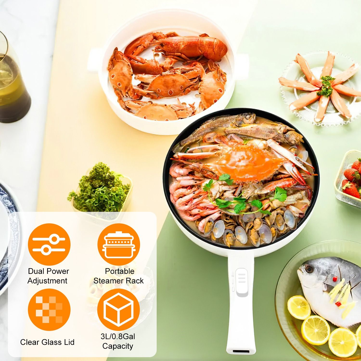 Panela Elétrica Portátil Antia - Hot Pot Portable Dual avaliação e preço