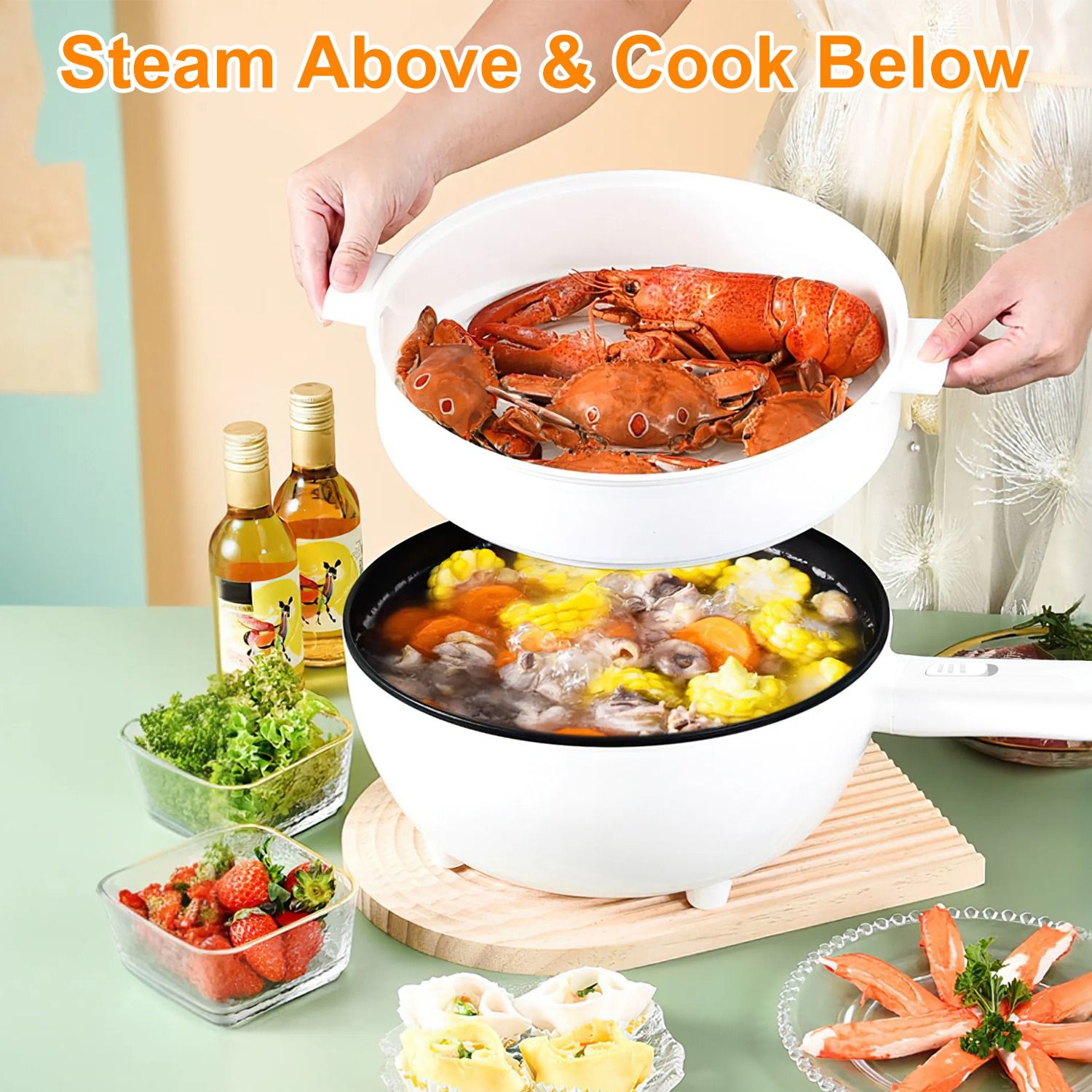 Panela Elétrica Portátil Antia - Hot Pot Portable Dual avaliação e preço
