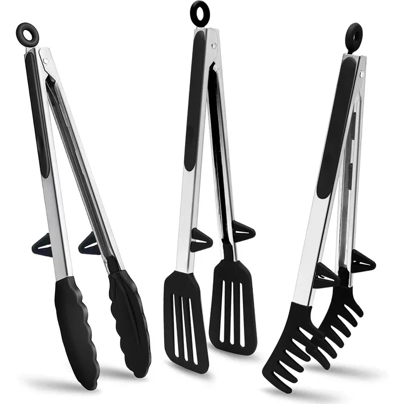 Conjunto de 3 Pinças de Silico - Home Cooking Utensil Set avaliação e preço