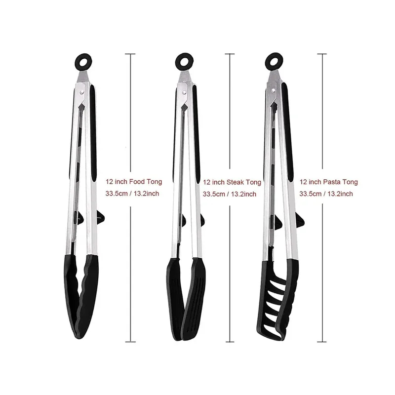 Conjunto de 3 Pinças de Silico - Home Cooking Utensil Set avaliação e preço