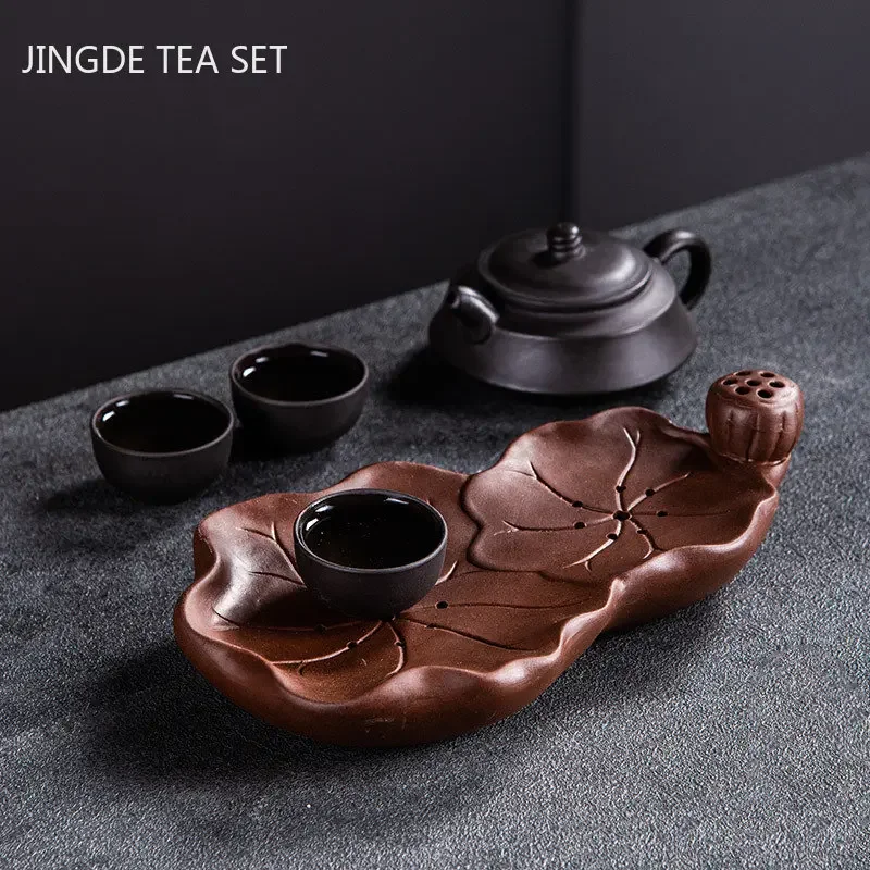 Chinês roxo argila chá bandeja - Tagine Clay Pot avaliação e preço