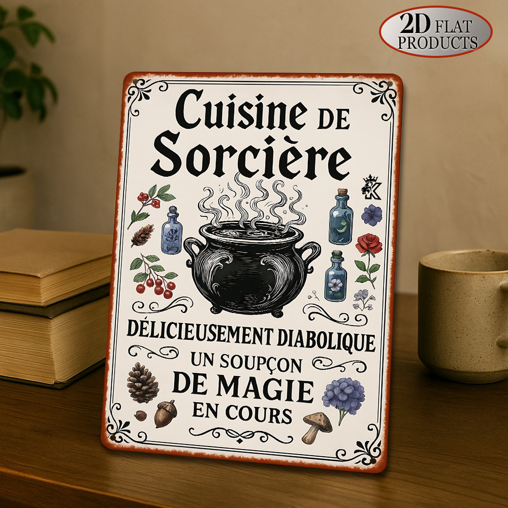 Placa de Metal Vintage Gótica  - Home Cooking Easy Recipes avaliação e preço