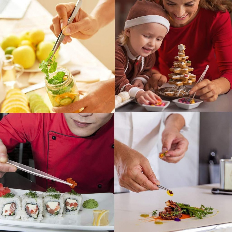 Conjunto de Pinças de Aço Inox - Home Cooking Utensil Set avaliação e preço