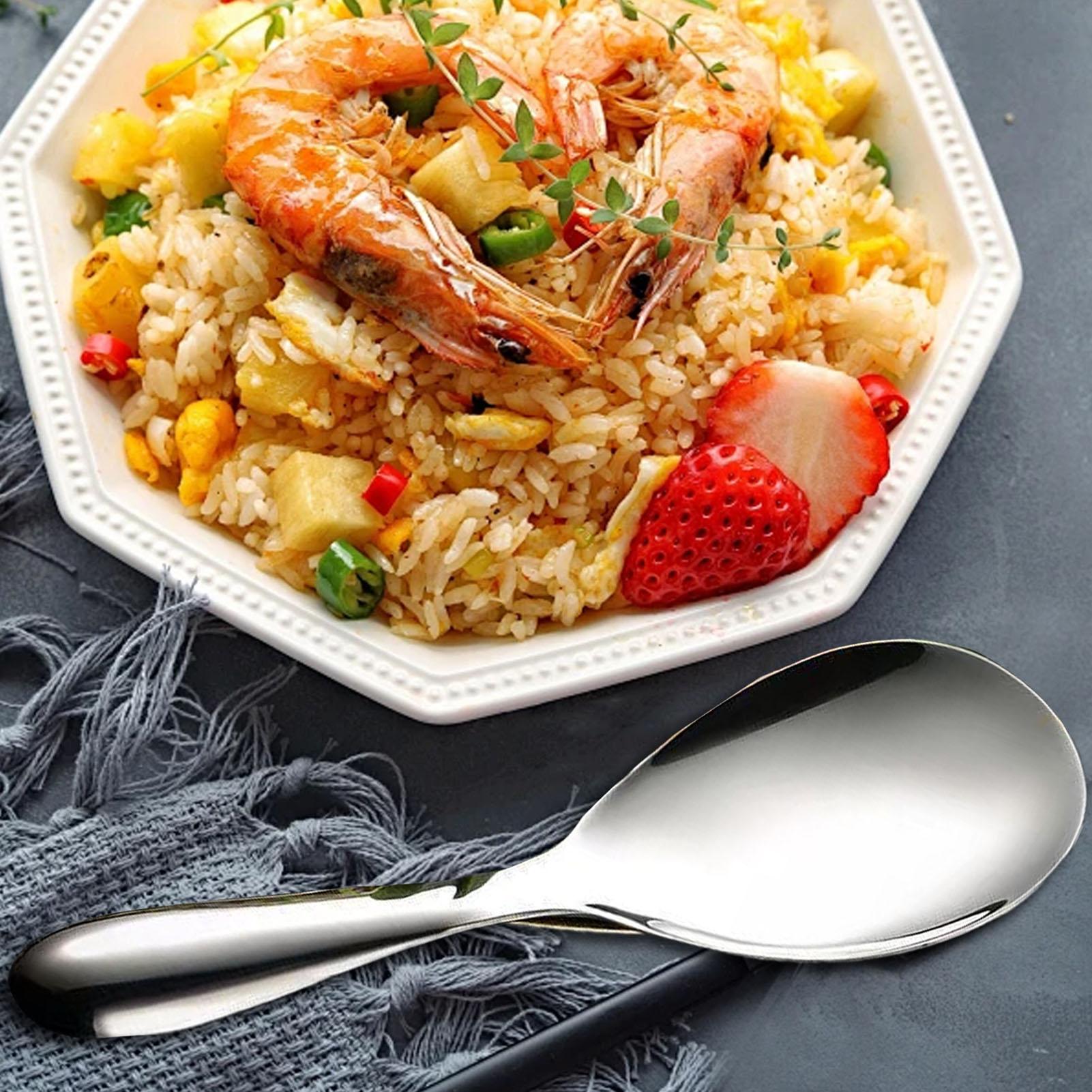 Colher de arroz de aço inoxidá - Home Cooking Services avaliação e preço