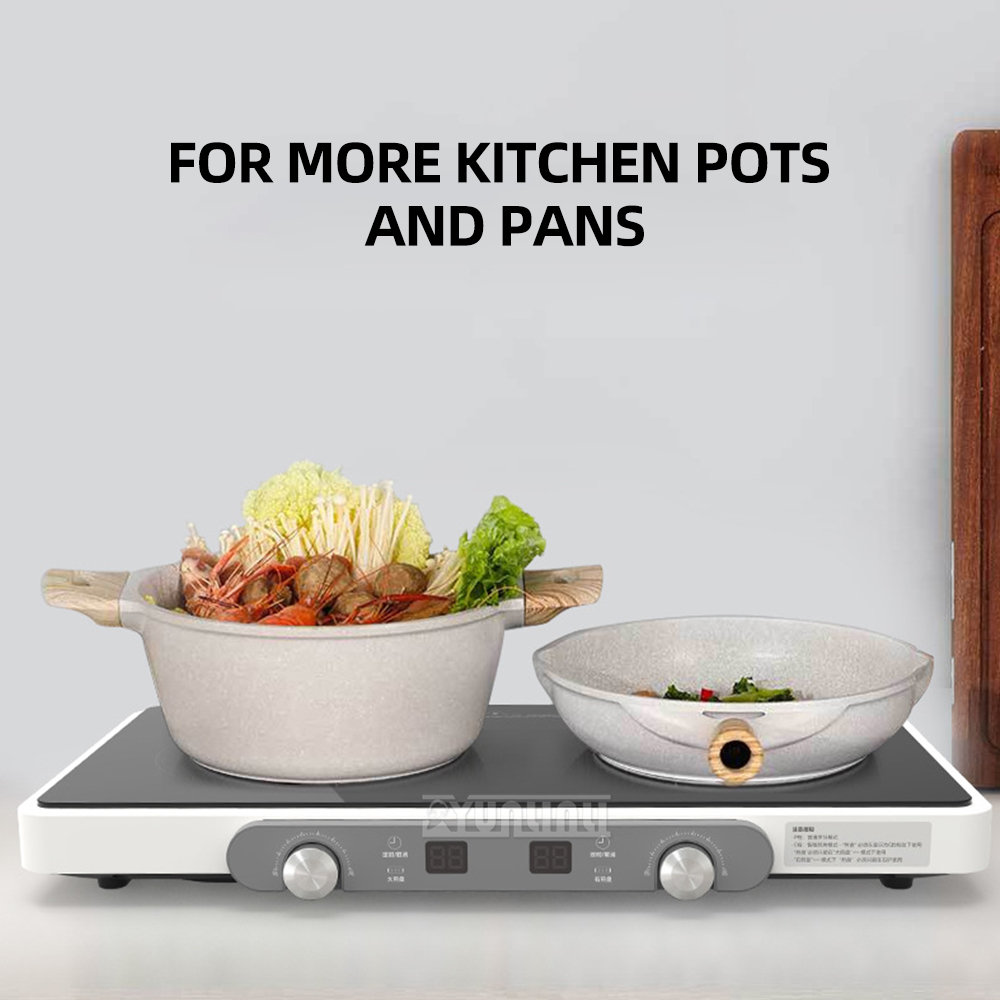 Fogão de indução duplo cozinha - Hot Pot Portable Dual avaliação e preço